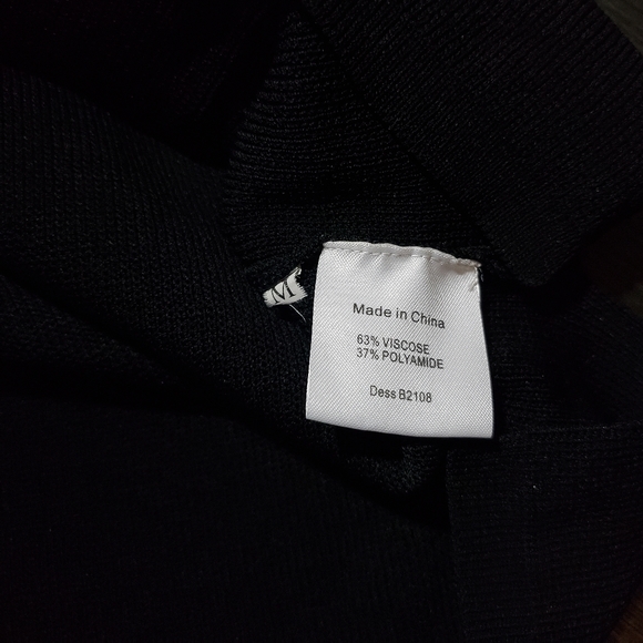 Bruuns Bazaar Black Midi Fitted Sweater Dress - Picture 5 of 7